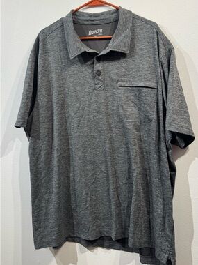 Men's Armachillo Cooling Relaxed Fit Polo Shirt heathered gray 2XL NWOT
